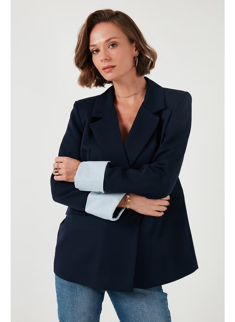 Lela Regular Fit Double Breasted Blazer Jacket Women's Jacket 611BC00025 - Image 3
